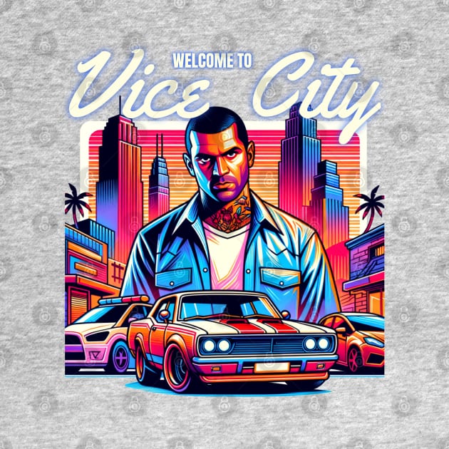 Vice City GTA grand theft auto by YNWA Apparel